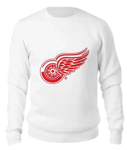 Заказать свитшот в Москве. Женский свитшот хлопковый Red Wings от BURNSHIRTS - готовые дизайны и нанесение принтов.