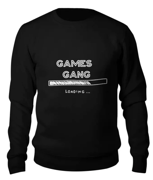 Заказать свитшот в Москве. Женский свитшот хлопковый "Games Gang" от Kan Kan - готовые дизайны и нанесение принтов.