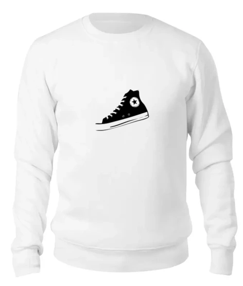 Заказать свитшот в Москве. Женский свитшот хлопковый Converse two от hey BROOK! - готовые дизайны и нанесение принтов.