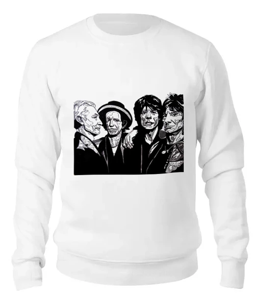Заказать свитшот в Москве. Женский свитшот хлопковый The Rolling Stone wear от dmitry.gluhov - готовые дизайны и нанесение принтов.
