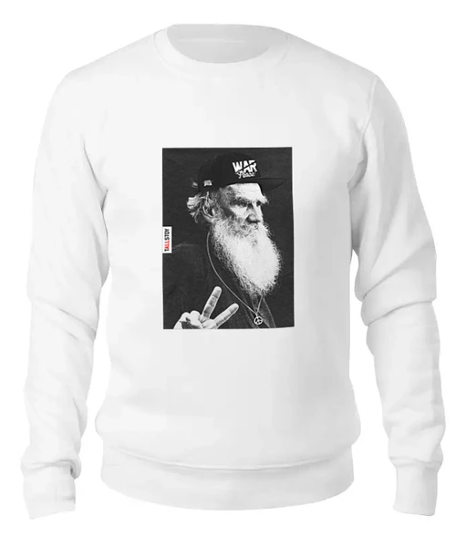 Заказать свитшот в Москве. Женский свитшот хлопковый  TOLSTOY by Design Ministry от Design Ministry - готовые дизайны и нанесение принтов.