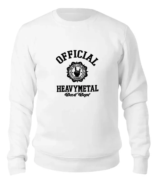 Заказать свитшот в Москве. Женский свитшот хлопковый Heavy Metal Art от Leichenwagen - готовые дизайны и нанесение принтов.