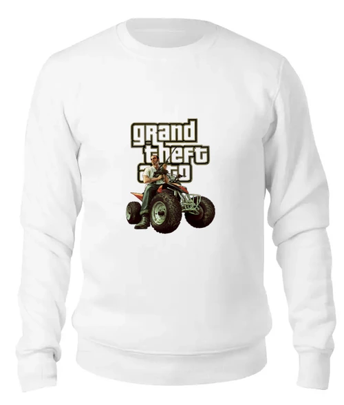 Заказать свитшот в Москве. Женский свитшот хлопковый GTA.         от ПРИНТЫ ПЕЧАТЬ  - готовые дизайны и нанесение принтов.