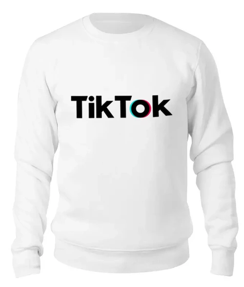 Заказать свитшот в Москве. Женский свитшот хлопковый TikTok  от DESIGNER   - готовые дизайны и нанесение принтов.