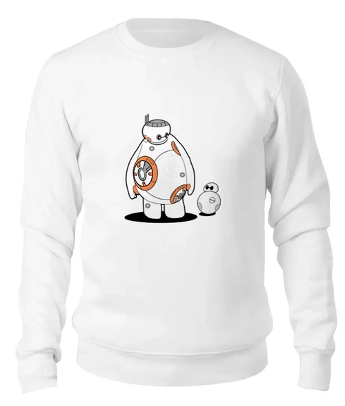 Заказать свитшот в Москве. Женский свитшот хлопковый BB-8 Baymax от trugift - готовые дизайны и нанесение принтов.