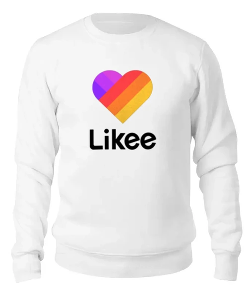 Заказать свитшот в Москве. Женский свитшот хлопковый Likee  от DESIGNER   - готовые дизайны и нанесение принтов.