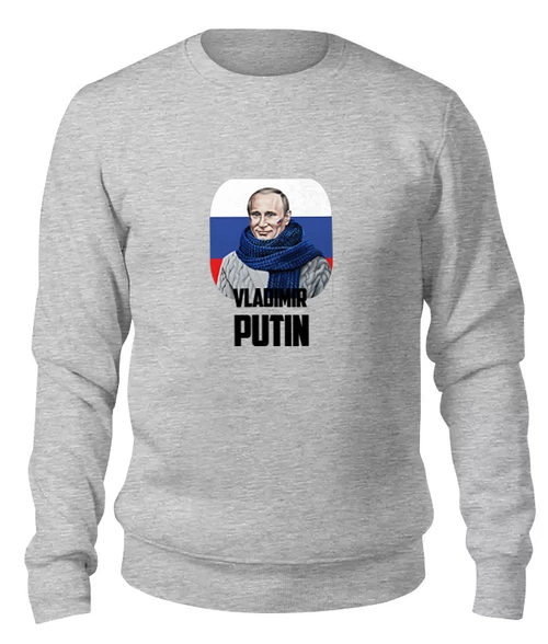 Заказать свитшот в Москве. Женский свитшот хлопковый Putin от Leichenwagen - готовые дизайны и нанесение принтов.