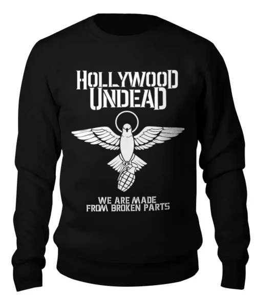 Заказать свитшот в Москве. Женский свитшот хлопковый Hollywood Undead от geekbox - готовые дизайны и нанесение принтов.