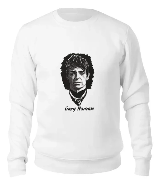 Заказать свитшот в Москве. Женский свитшот хлопковый Gary Numan от OEX design - готовые дизайны и нанесение принтов.