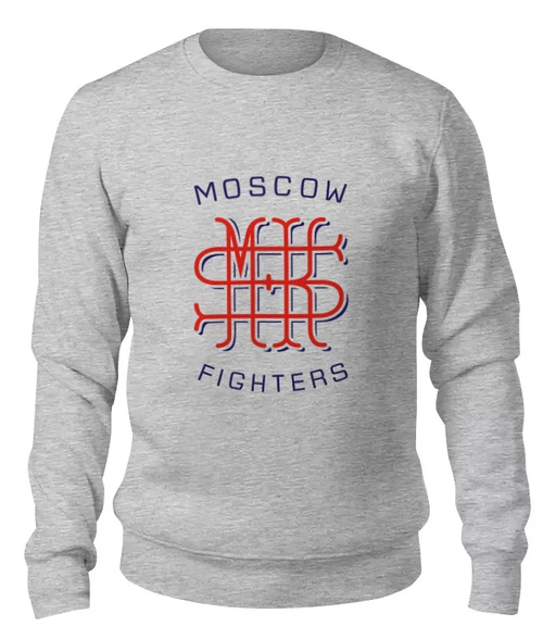 Заказать свитшот в Москве. Женский свитшот хлопковый Moscow Fighters от mosk - готовые дизайны и нанесение принтов.