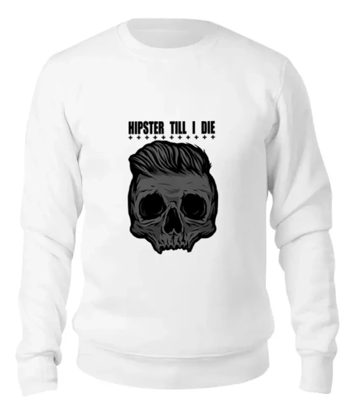 Заказать свитшот в Москве. Женский свитшот хлопковый HIPSTER TILL I DIE от 7SWɅG - готовые дизайны и нанесение принтов.