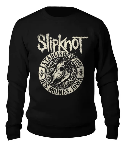 Заказать свитшот в Москве. Женский свитшот хлопковый Slipknot от geekbox - готовые дизайны и нанесение принтов.