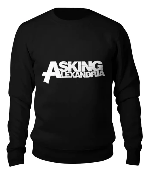 Заказать свитшот в Москве. Женский свитшот хлопковый Asking Alexandria от BURNSHIRTS - готовые дизайны и нанесение принтов.