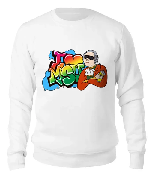 Заказать свитшот в Москве. Женский свитшот хлопковый Т1 I Love MSU (Bright) от AR Print - готовые дизайны и нанесение принтов.