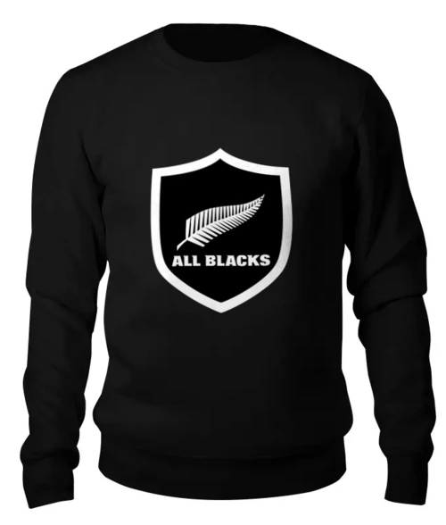 Заказать свитшот в Москве. Женский свитшот хлопковый All Blacks  от rugby - готовые дизайны и нанесение принтов.