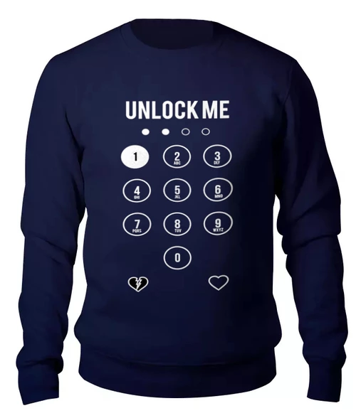 Заказать свитшот в Москве. Женский свитшот хлопковый Unlock Me! от kolmakov.andrey@gmail.com - готовые дизайны и нанесение принтов.