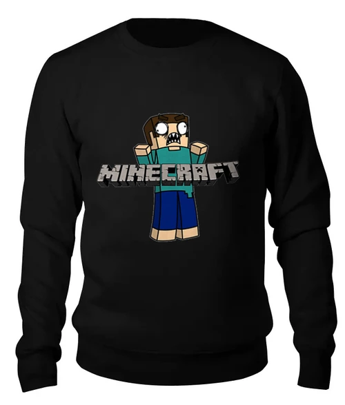 Заказать свитшот в Москве. Женский свитшот хлопковый Minecraft  от торгаш - готовые дизайны и нанесение принтов.