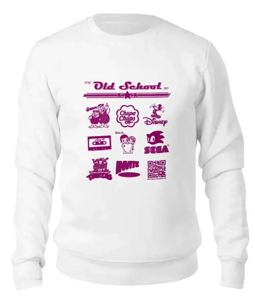 Заказать свитшот в Москве. Женский свитшот хлопковый "The Old School 90" Series от Octopuslabel - готовые дизайны и нанесение принтов.