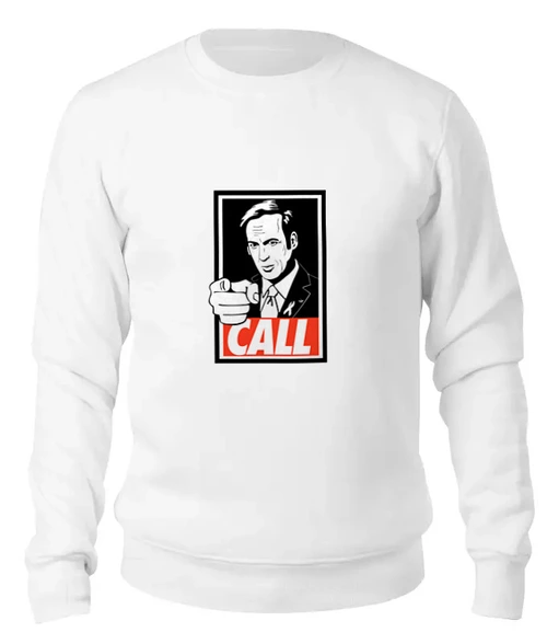 Заказать свитшот в Москве. Женский свитшот хлопковый Better call Saul от coolmag - готовые дизайны и нанесение принтов.