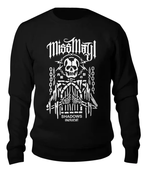 Заказать свитшот в Москве. Женский свитшот хлопковый Miss May I от geekbox - готовые дизайны и нанесение принтов.