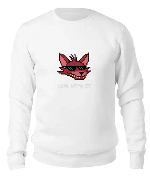 Заказать свитшот в Москве. Женский свитшот хлопковый Foxy (Пять ночей у Фредди) от trugift - готовые дизайны и нанесение принтов.