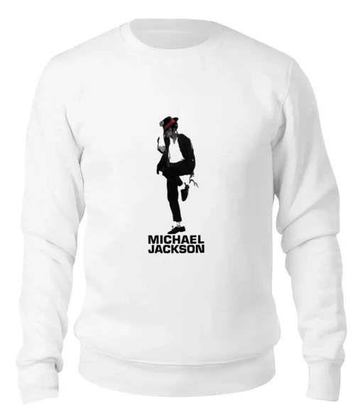 Заказать свитшот в Москве. Женский свитшот хлопковый Michael Jackson  от carolina - готовые дизайны и нанесение принтов.