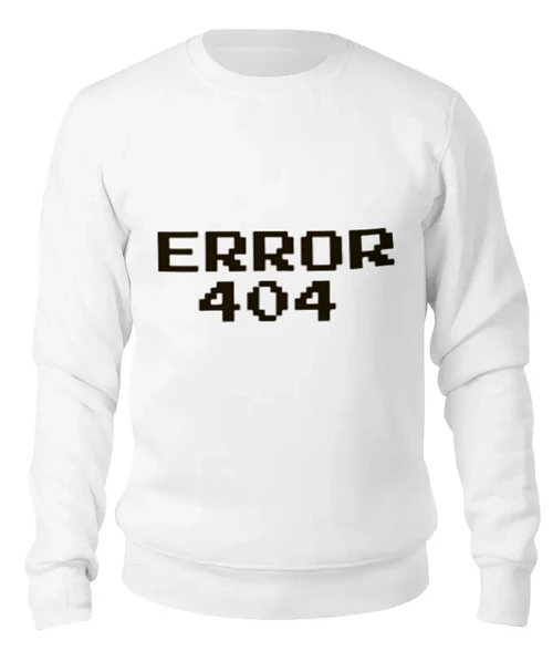 Заказать свитшот в Москве. Женский свитшот хлопковый Ошибка 404 от MariYang  - готовые дизайны и нанесение принтов.