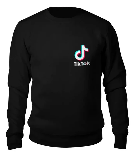 Заказать свитшот в Москве. Женский свитшот хлопковый TikTok  от DESIGNER   - готовые дизайны и нанесение принтов.