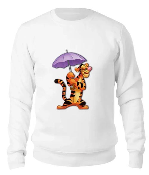 Заказать свитшот в Москве. Женский свитшот хлопковый ТИГРА от Vinli.shop  - готовые дизайны и нанесение принтов.