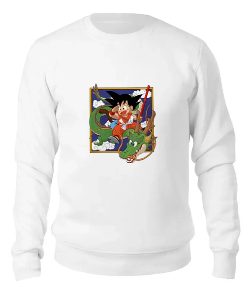 Заказать свитшот в Москве. Женский свитшот хлопковый dragon ball от Y L - готовые дизайны и нанесение принтов.
