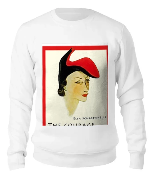 Заказать свитшот в Москве. Женский свитшот хлопковый Elsa Schiaparelli от bellena - готовые дизайны и нанесение принтов.