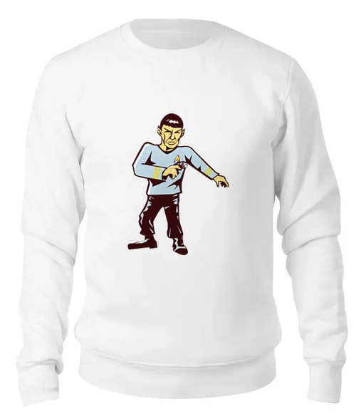 Заказать свитшот в Москве. Женский свитшот хлопковый Спок (Star Trek) от originals - готовые дизайны и нанесение принтов.