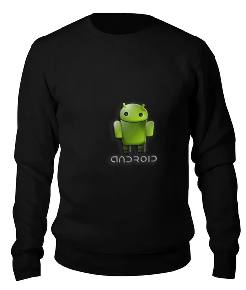 Заказать свитшот в Москве. Женский свитшот хлопковый Android от pahmel - готовые дизайны и нанесение принтов.