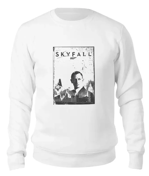 Заказать свитшот в Москве. Женский свитшот хлопковый Skyfall  от KinoArt - готовые дизайны и нанесение принтов.