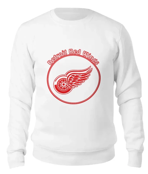 Заказать свитшот в Москве. Женский свитшот хлопковый Detroit Red Wings от kspsshop - готовые дизайны и нанесение принтов.