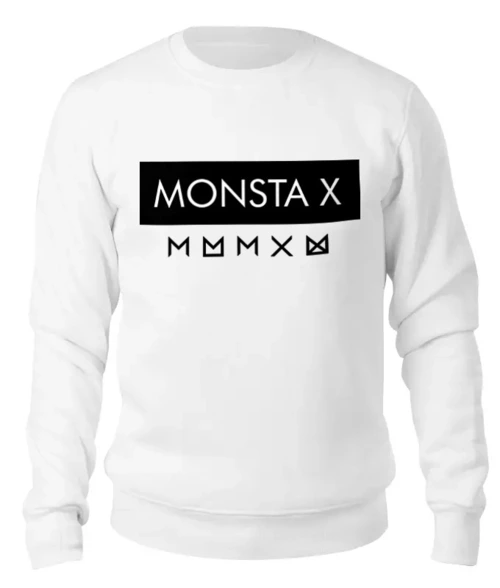 Заказать свитшот в Москве. Женский свитшот хлопковый Monsta X от geekbox - готовые дизайны и нанесение принтов.