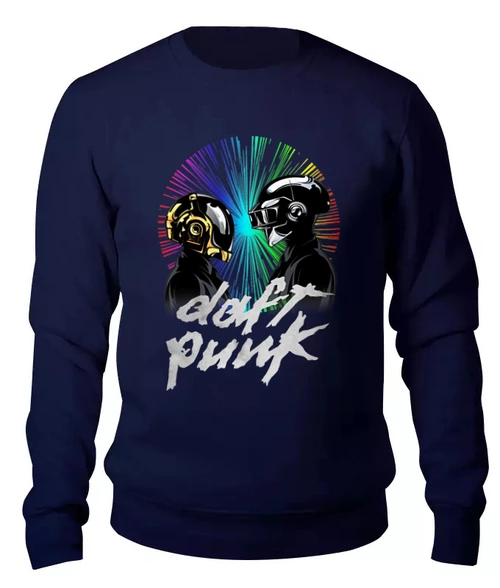 Заказать свитшот в Москве. Женский свитшот хлопковый Daft Punk от balden - готовые дизайны и нанесение принтов.