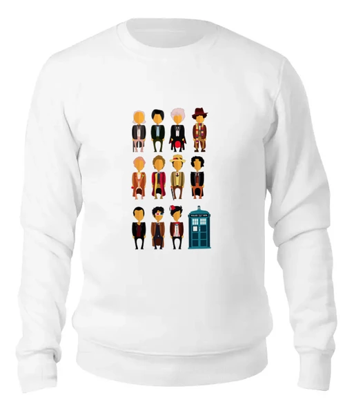 Заказать свитшот в Москве. Женский свитшот хлопковый Доктор Кто (Doctor Who) от coolmag - готовые дизайны и нанесение принтов.