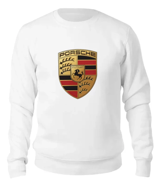 Заказать свитшот в Москве. Женский свитшот хлопковый Porsche от DESIGNER   - готовые дизайны и нанесение принтов.