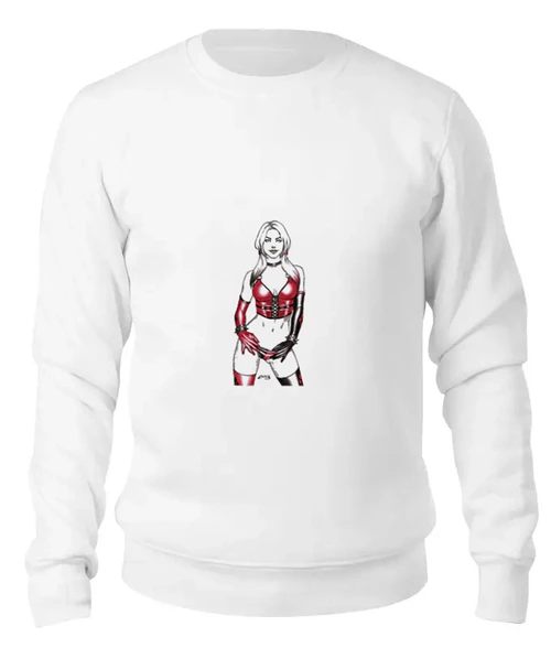 Заказать свитшот в Москве. Женский свитшот хлопковый Harley Quinn от persival - готовые дизайны и нанесение принтов.