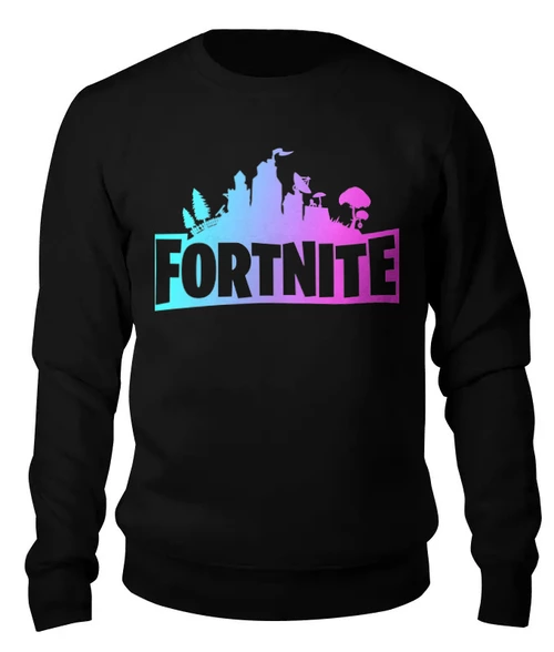 Заказать свитшот в Москве. Женский свитшот хлопковый FORTNITE от geekbox - готовые дизайны и нанесение принтов.