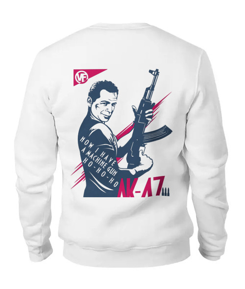 Заказать свитшот в Москве. Женский свитшот хлопковый АК-47 от Valenki Forever - готовые дизайны и нанесение принтов.