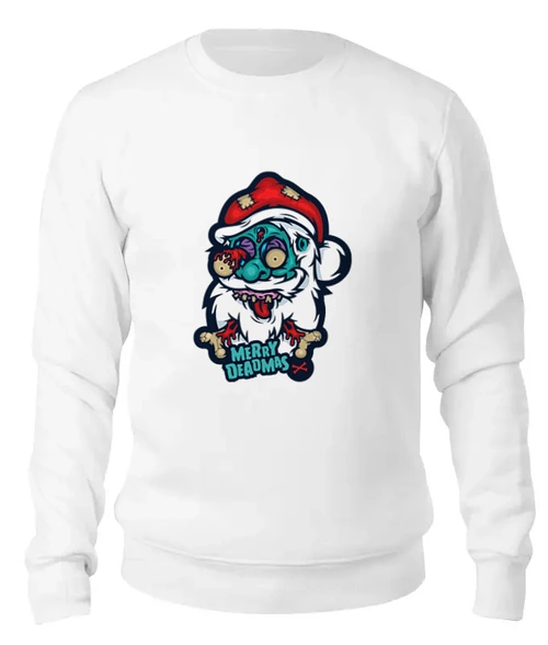 Заказать свитшот в Москве. Женский свитшот хлопковый Merry Deadmas  от iZOMBIE - готовые дизайны и нанесение принтов.