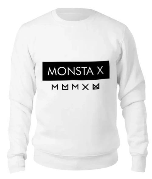 Заказать свитшот в Москве. Женский свитшот хлопковый Monsta X от geekbox - готовые дизайны и нанесение принтов.