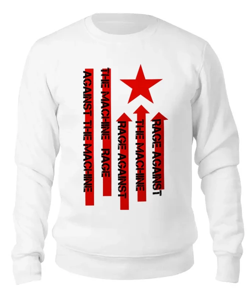 Заказать свитшот в Москве. Женский свитшот хлопковый Rage Against the Machine от geekbox - готовые дизайны и нанесение принтов.