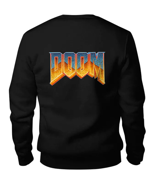Заказать свитшот в Москве. Женский свитшот хлопковый Doom game от Leichenwagen - готовые дизайны и нанесение принтов.