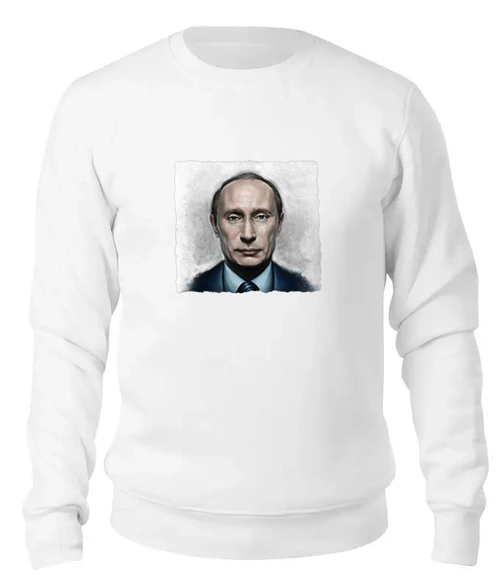 Заказать свитшот в Москве. Женский свитшот хлопковый Putin от Leichenwagen - готовые дизайны и нанесение принтов.