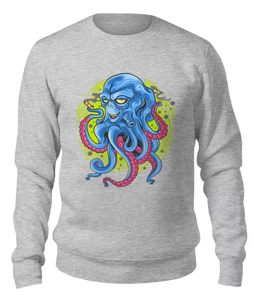 Заказать свитшот в Москве. Женский свитшот хлопковый Octopus от balden - готовые дизайны и нанесение принтов.