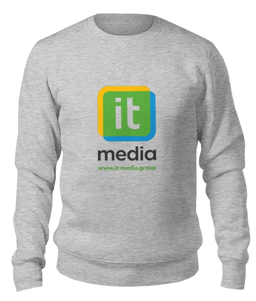 Заказать свитшот в Москве. Женский свитшот хлопковый it-media hoodie от Alcochat - готовые дизайны и нанесение принтов.