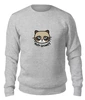 Заказать свитшот в Москве. Женский свитшот хлопковый Hello Kitty x Grumpy Cat от coolmag - готовые дизайны и нанесение принтов.